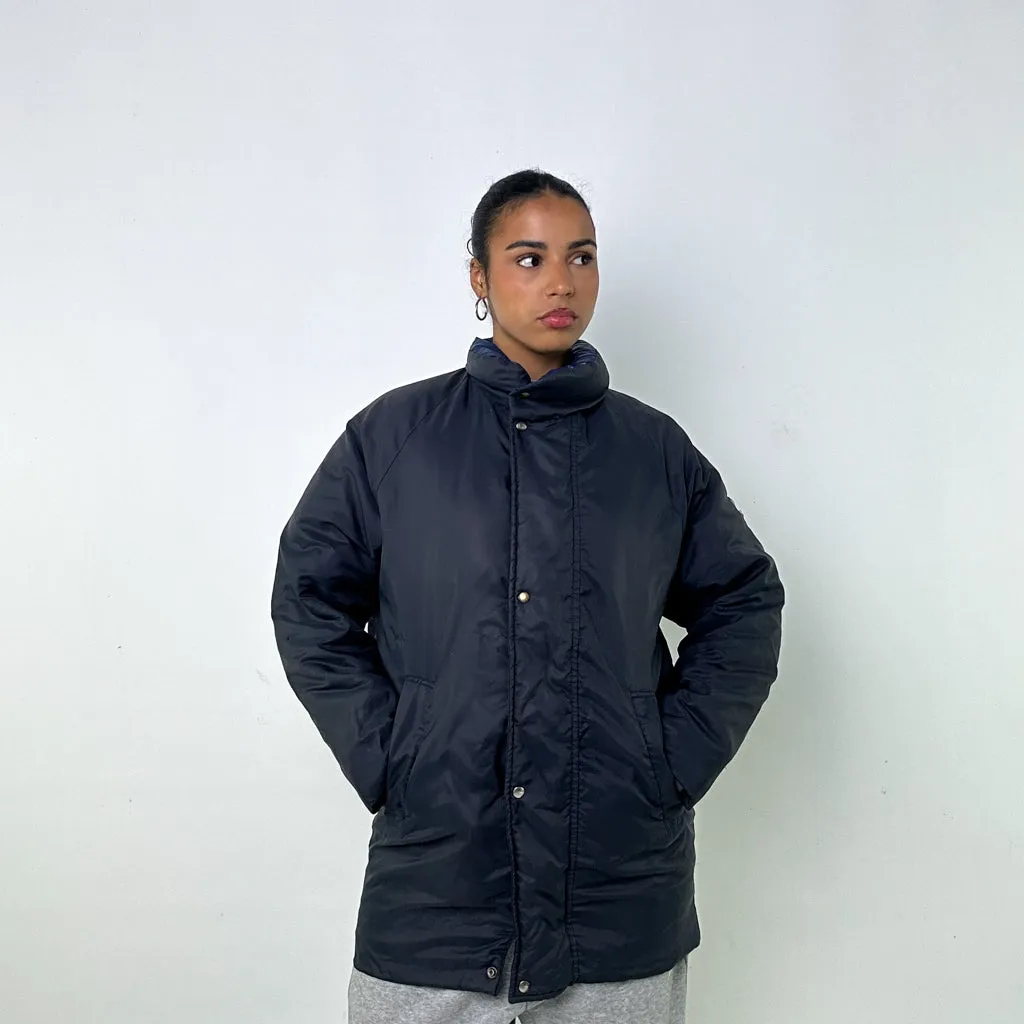 Navy Blue 80s Moncler Puffer Jacket Coat (L)