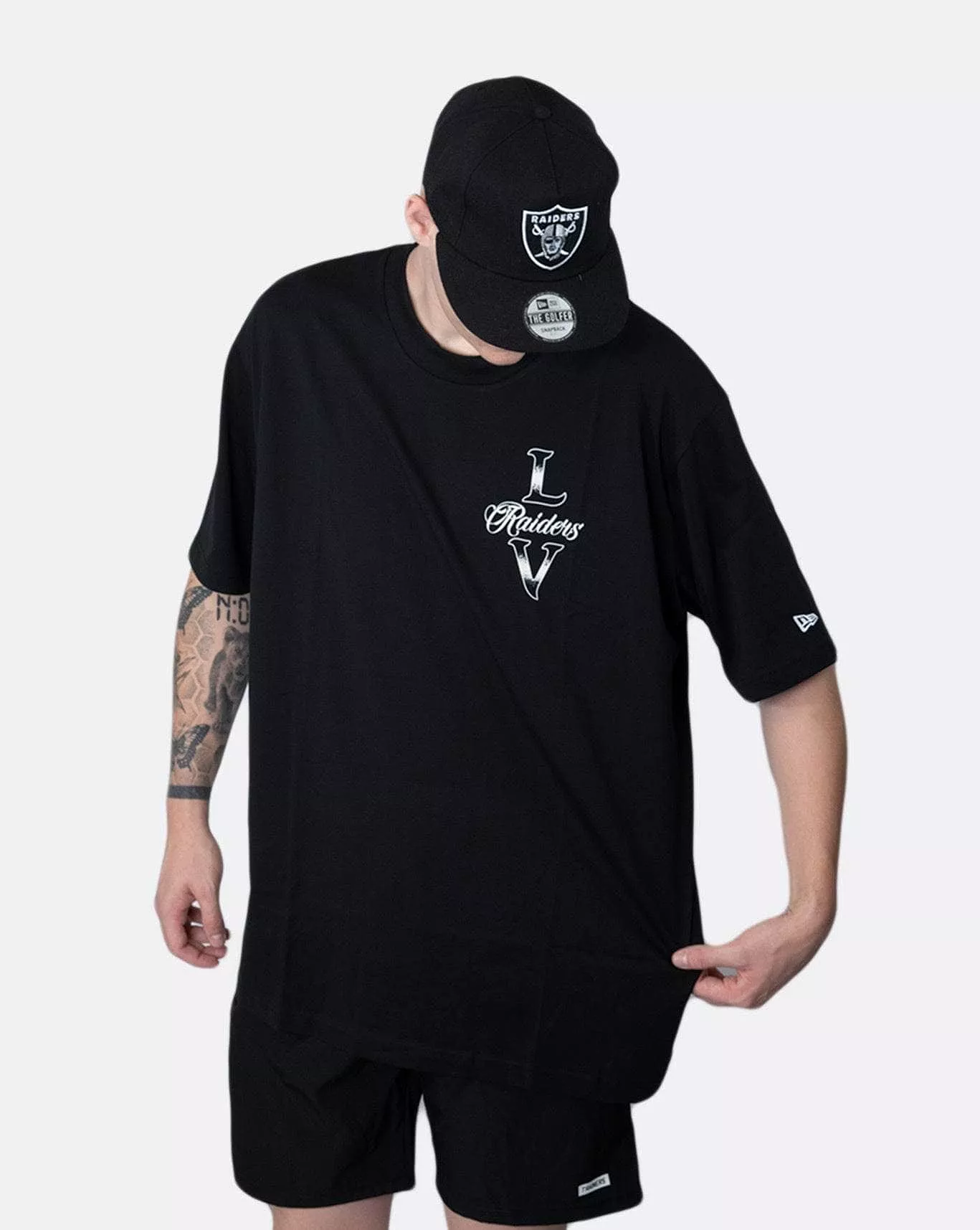 new era las vegas raiders oversized tee