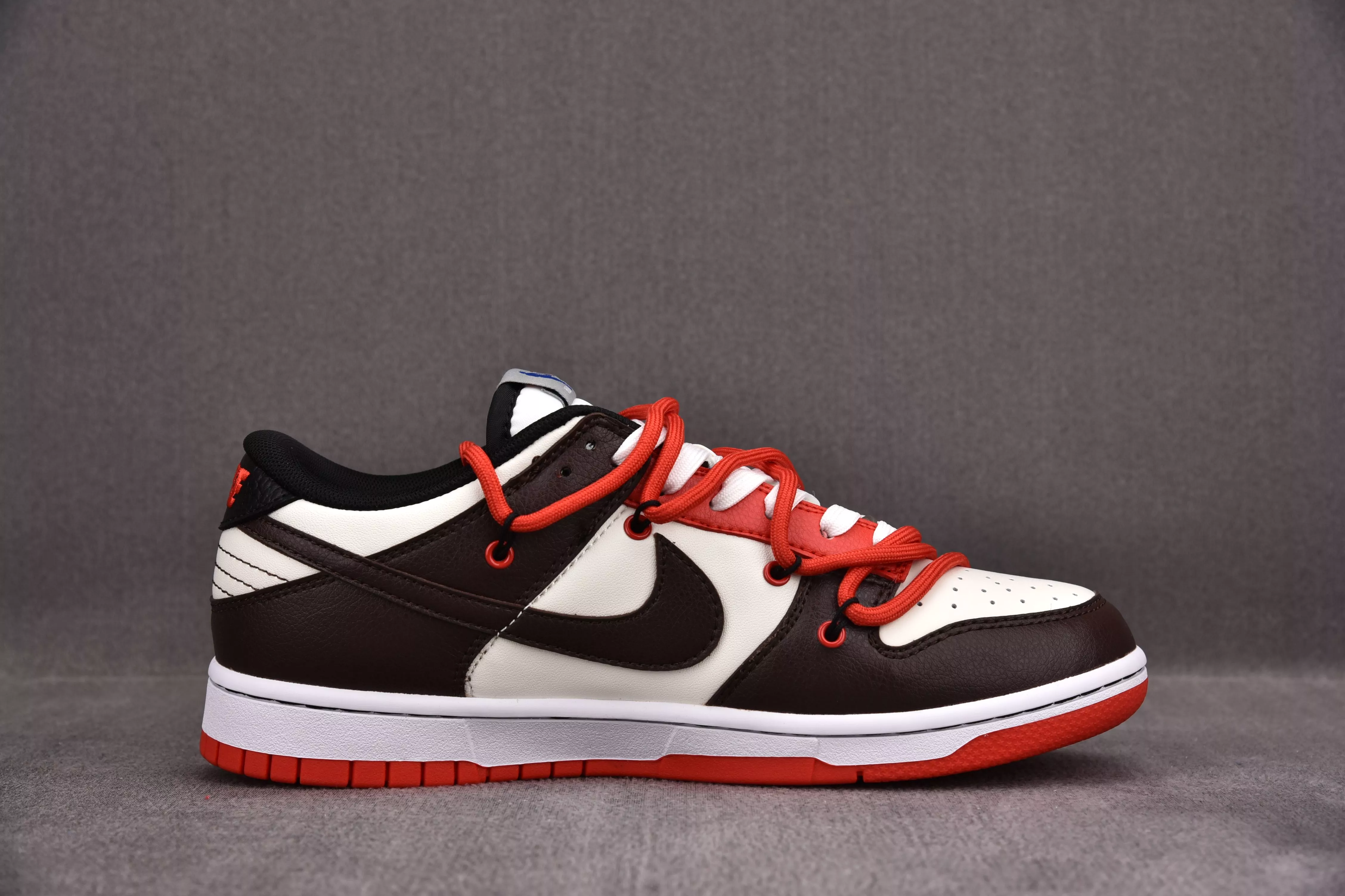 Nike Dunk Low EMB Chicago Valentine's Day Red Brown Limited (Custom Sneaker)