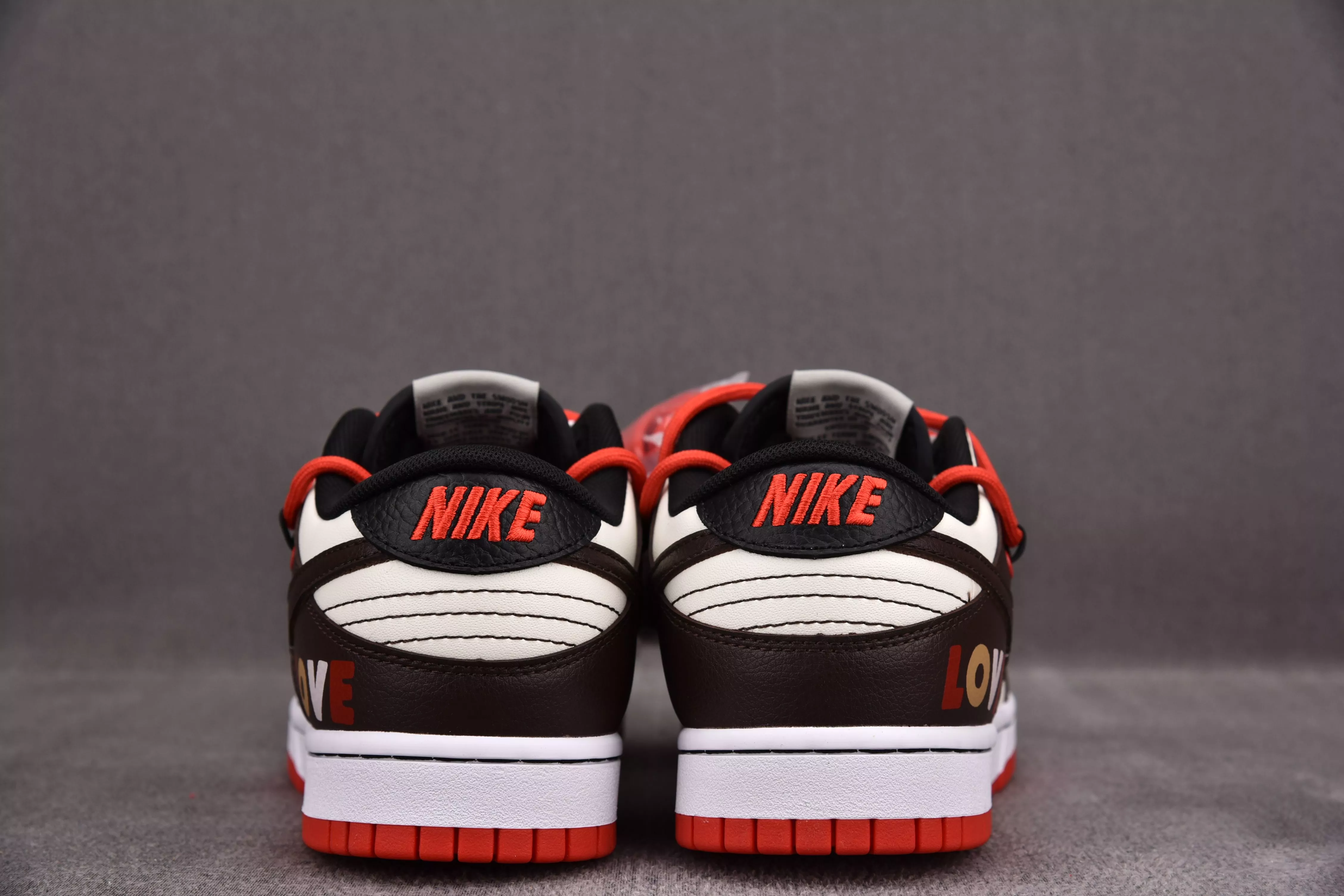 Nike Dunk Low EMB Chicago Valentine's Day Red Brown Limited (Custom Sneaker)