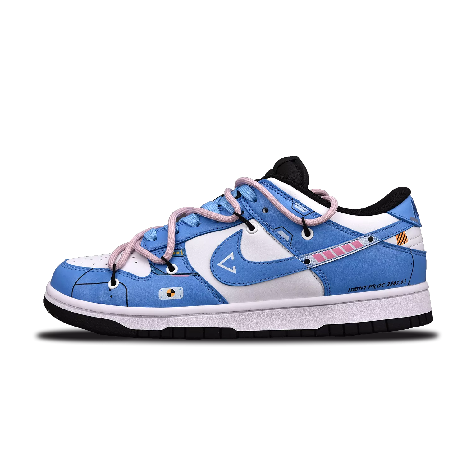 Nike Dunk Low Panda Punk North Carolina Blue (Custom Sneaker)