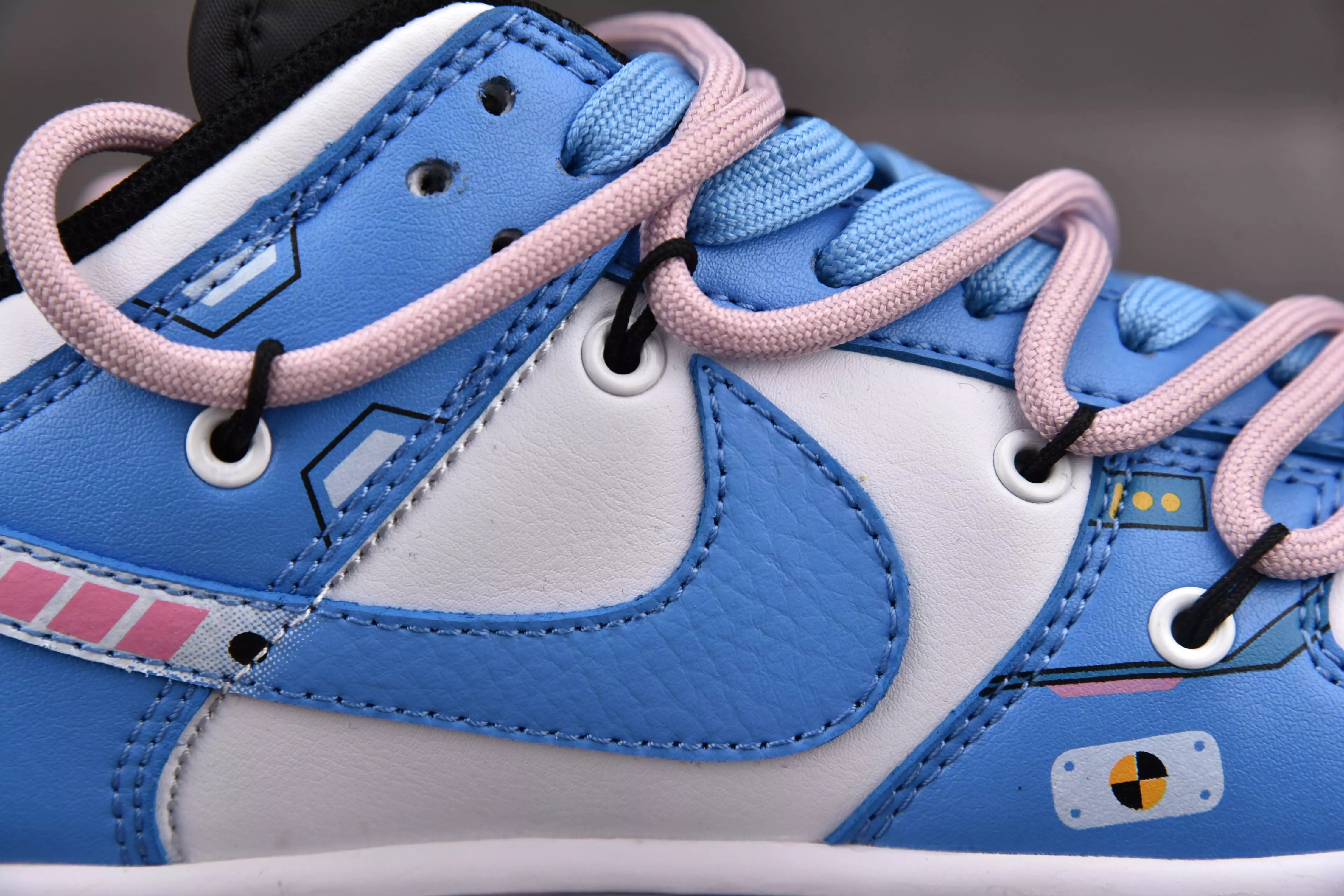 Nike Dunk Low Panda Punk North Carolina Blue (Custom Sneaker)