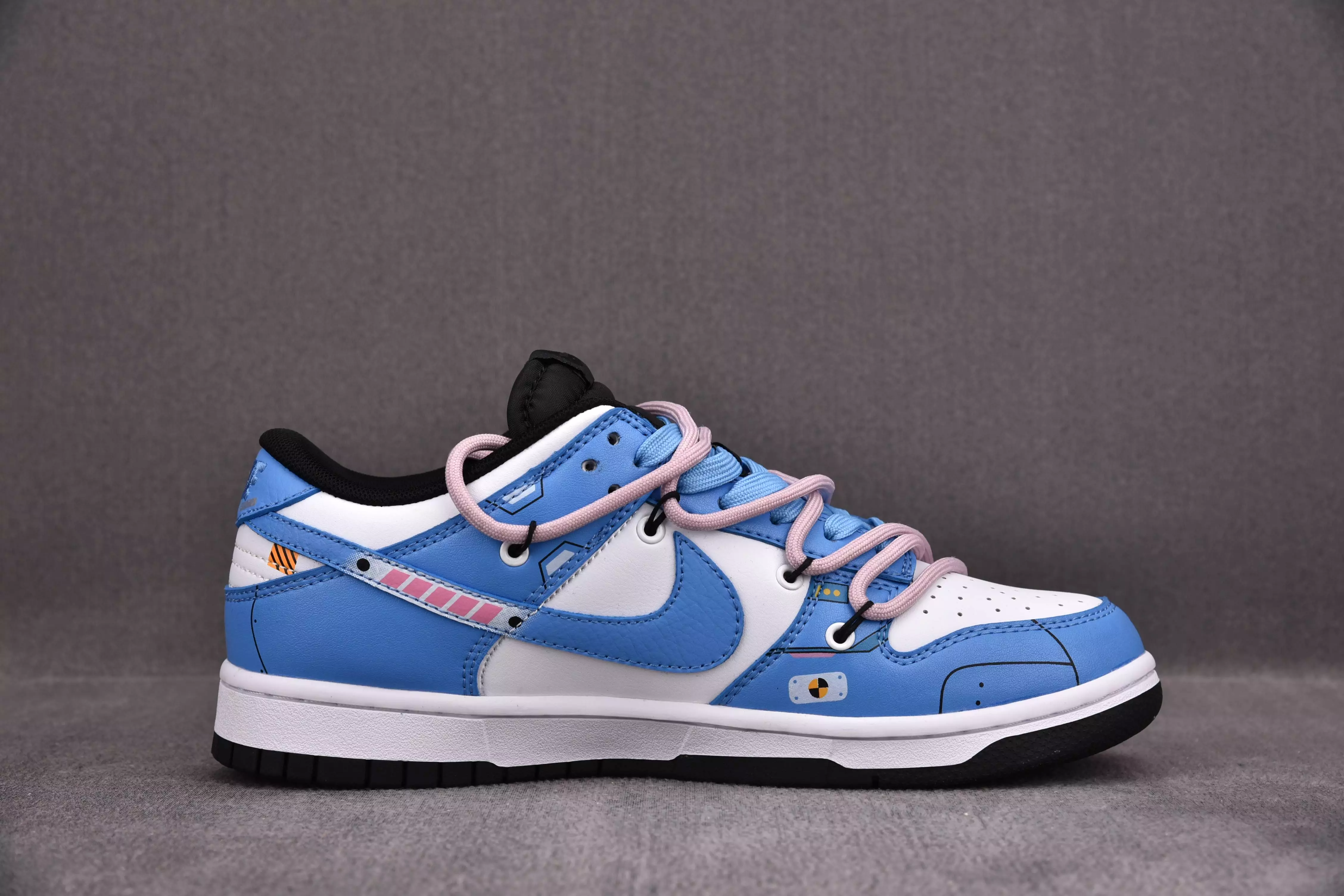 Nike Dunk Low Panda Punk North Carolina Blue (Custom Sneaker)