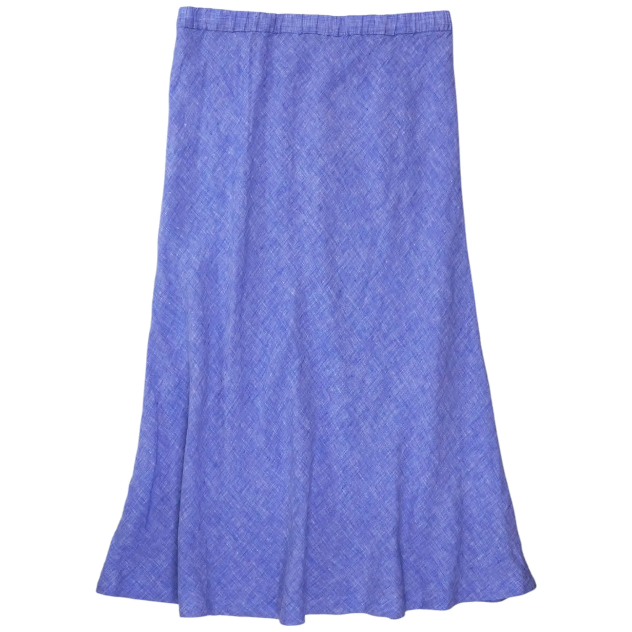 NRBY Blue Tabby Linen Skirt