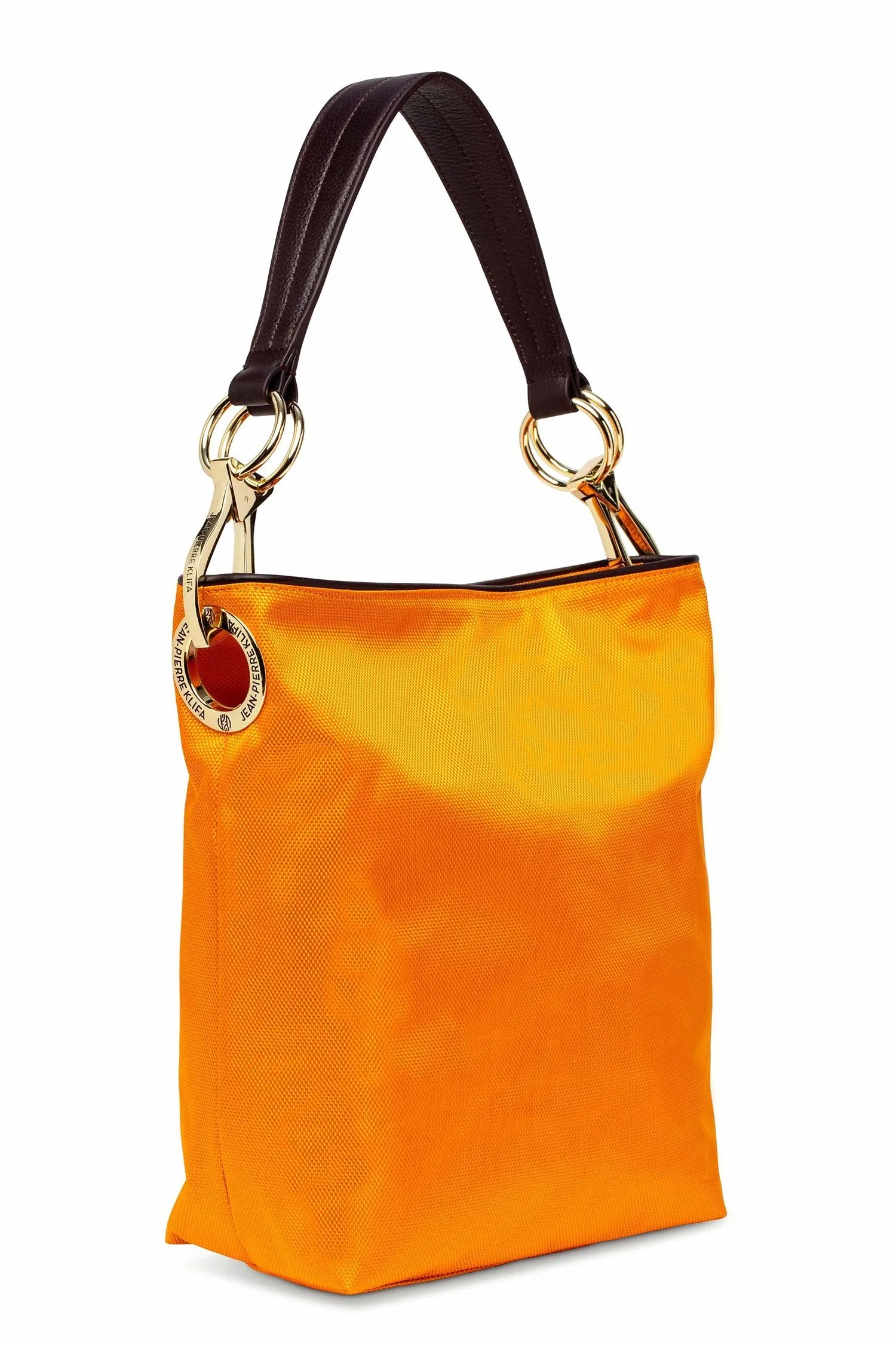 Nylon Bucket Bag Mandarine