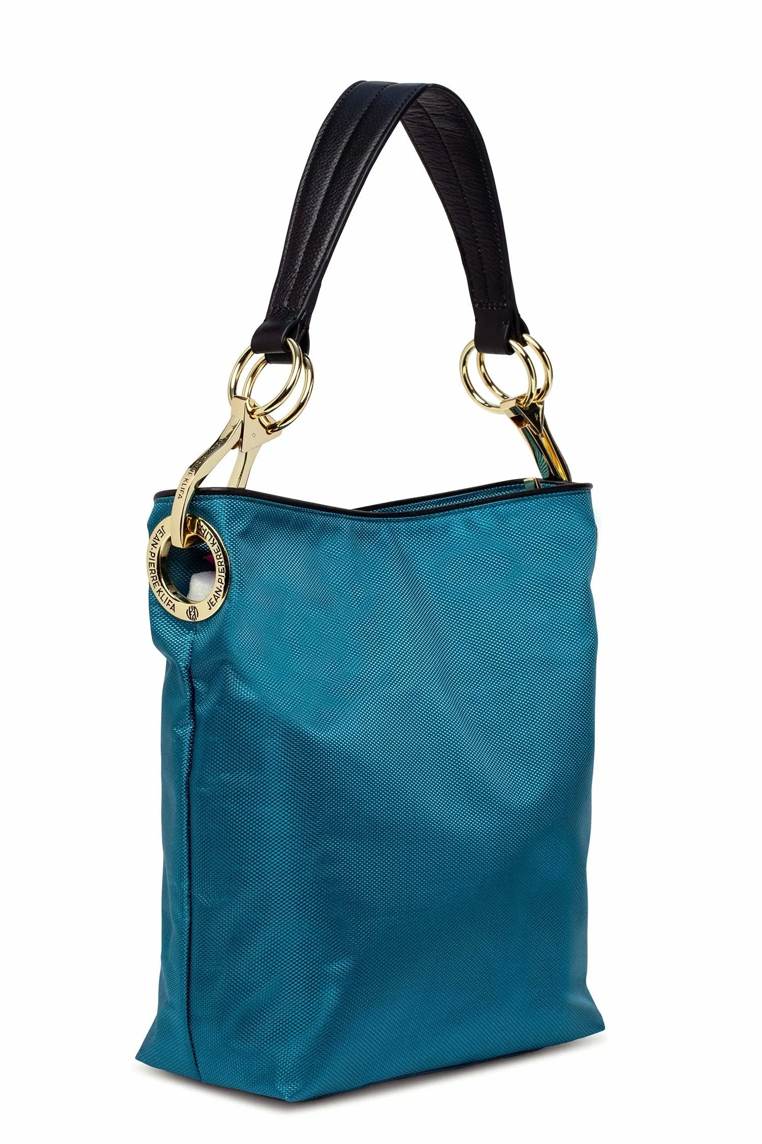 Nylon Bucket Bag Med Blue