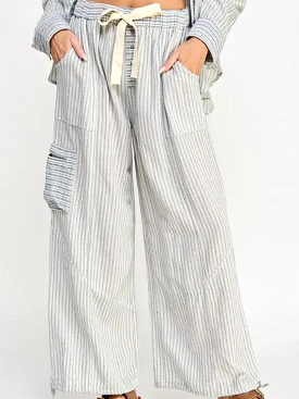 Ocean Blues Linen Pants