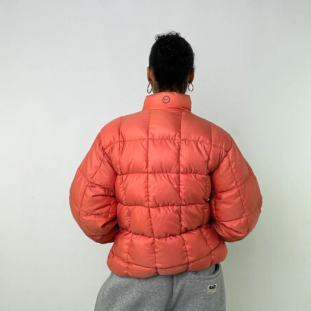 Orange 90s NIKE Puffer Jacket Coat (L)