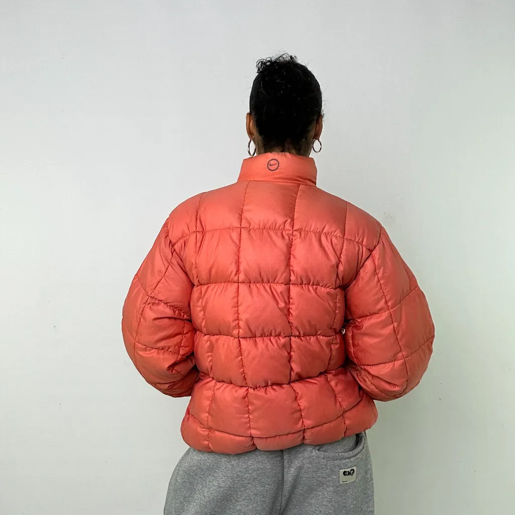 Orange 90s NIKE Puffer Jacket Coat (L)