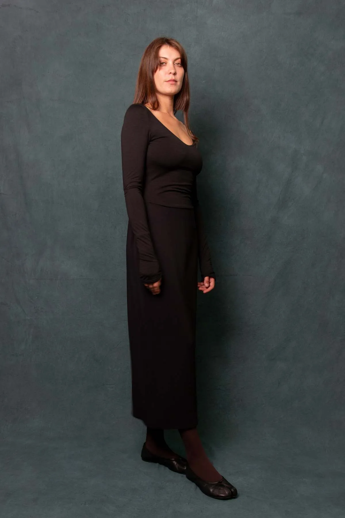 Patricia Backless Maxi Dress - Black