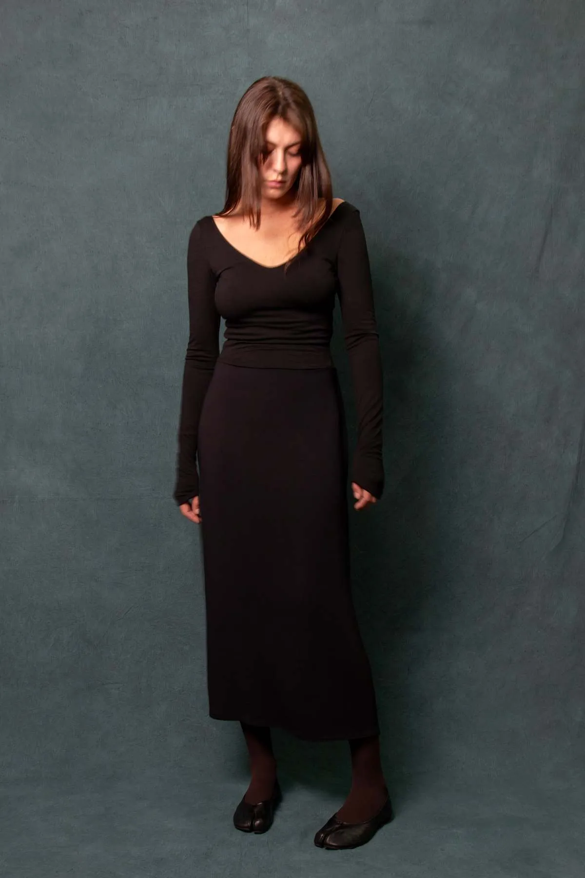 Patricia Backless Maxi Dress - Black