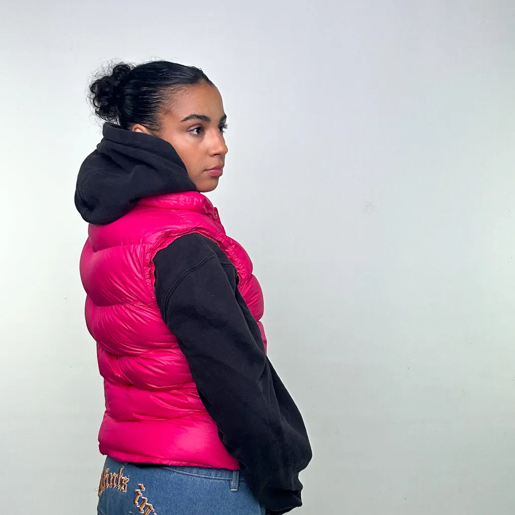 Pink y2ks NIKE Puffer Jacket Coat Gilet (M)