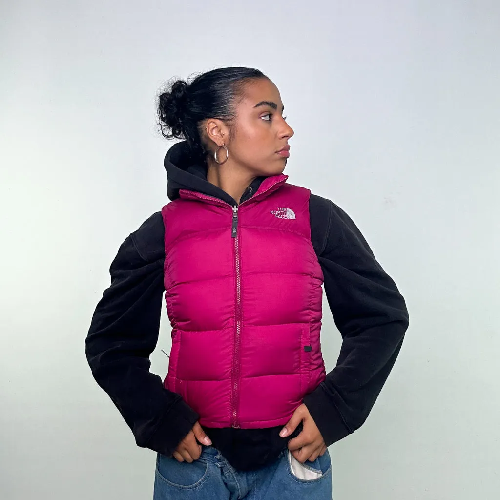 Pink y2ks The North Face 700 Series Puffer Jacket Coat Gilet (S)