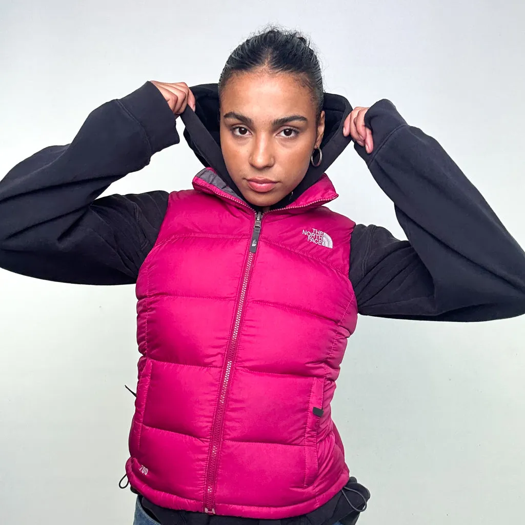 Pink y2ks The North Face 700 Series Puffer Jacket Coat Gilet (S)