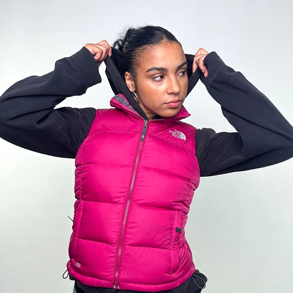 Pink y2ks The North Face 700 Series Puffer Jacket Coat Gilet (S)