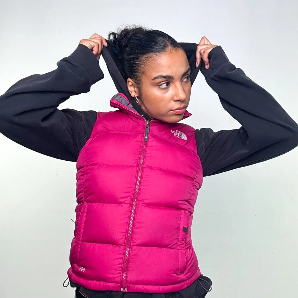 Pink y2ks The North Face 700 Series Puffer Jacket Coat Gilet (S)