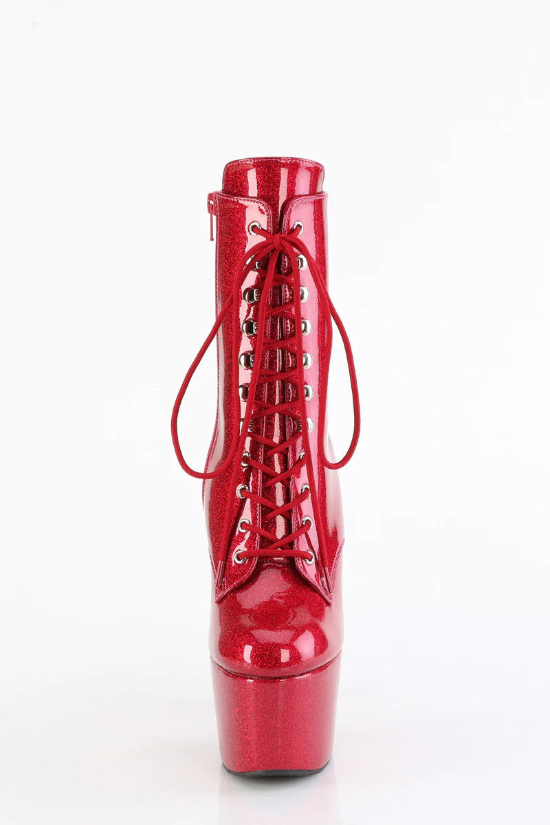 Pleaser USA Adore-1020GP 7inch Pleaser Boots - Fuchsia Glitter