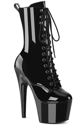 Pleaser USA Adore-1049WR 7inch Pleaser Boots - Patent Black