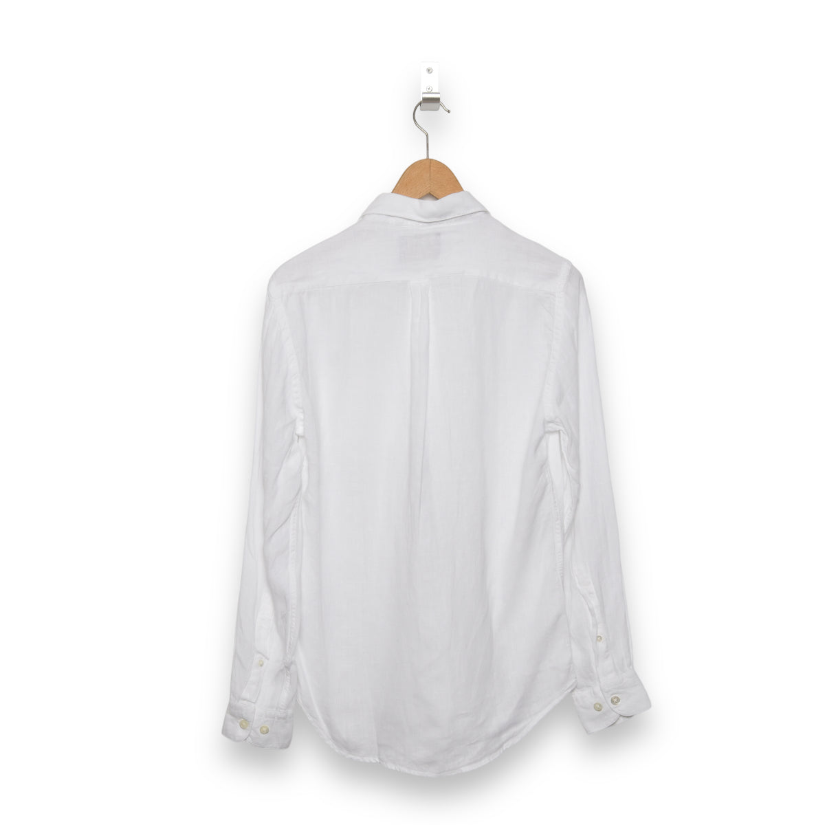 Portuguese Flannel Linen Pocket Shirt white