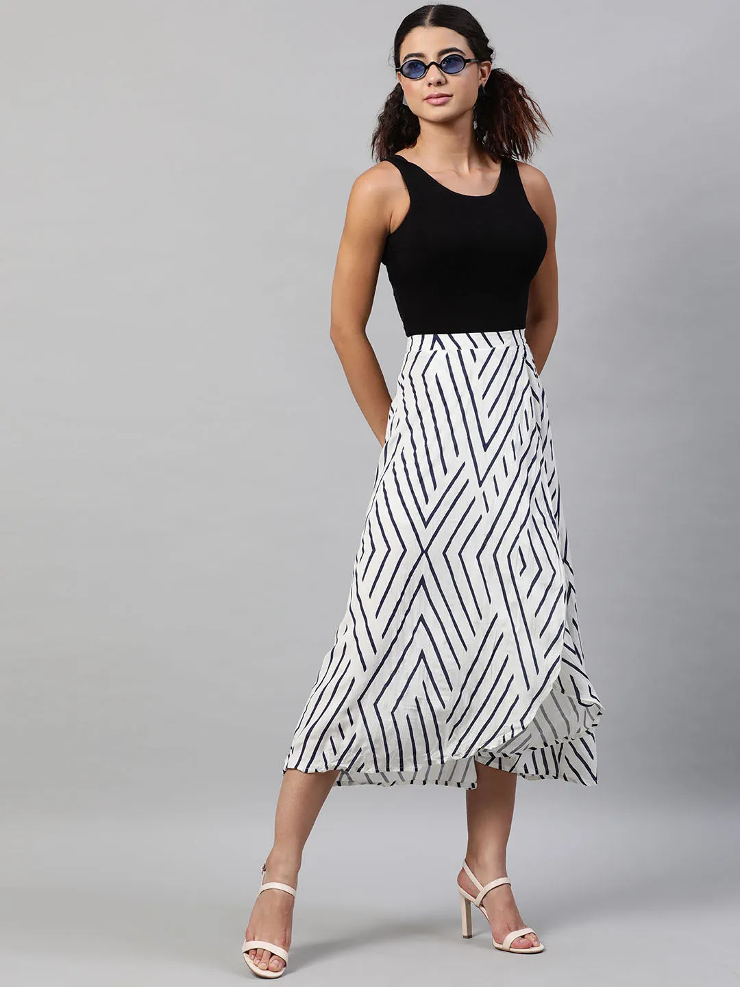 Printed Long Skirt