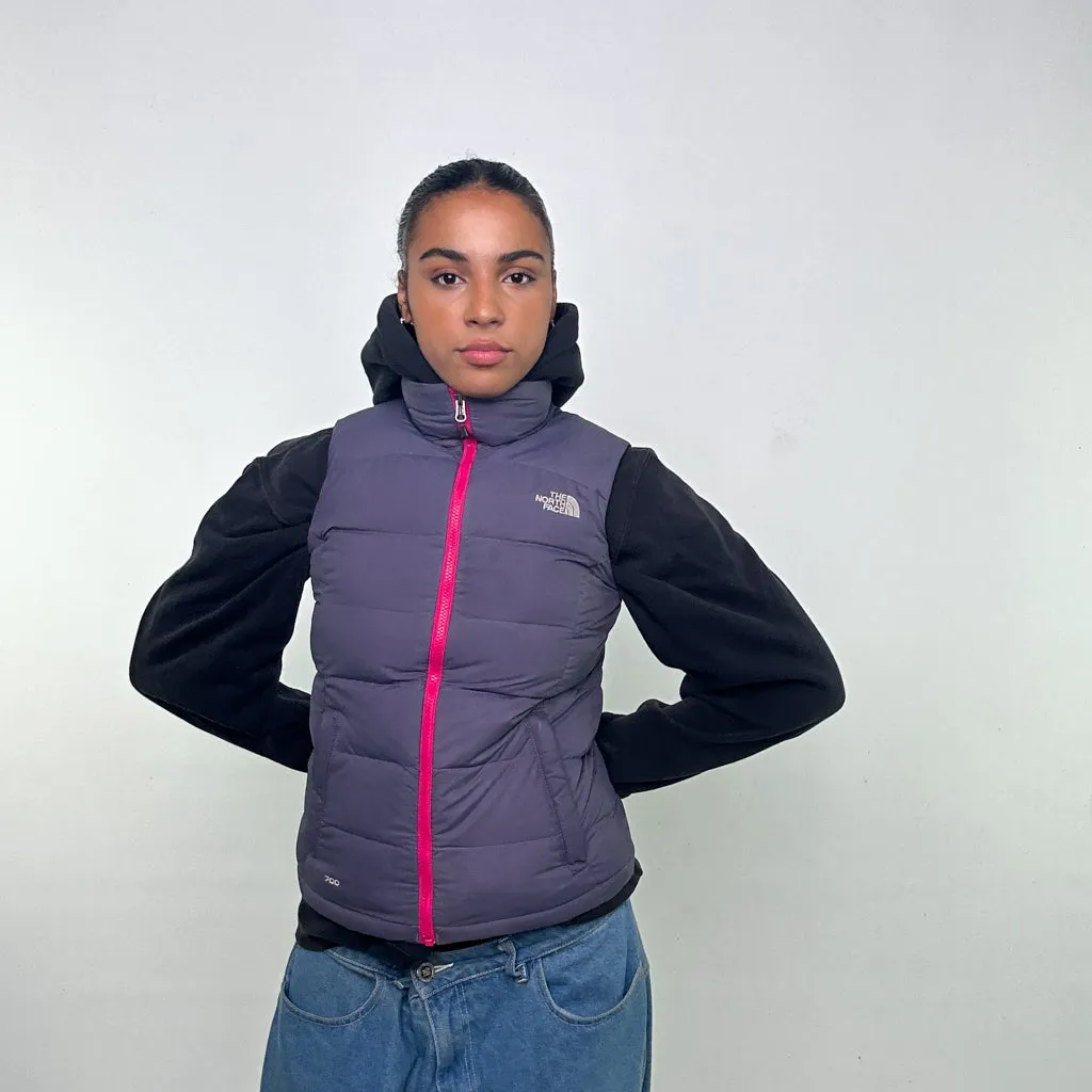 Purple y2ks The North Face Puffer Jacket Coat Gilet (S)