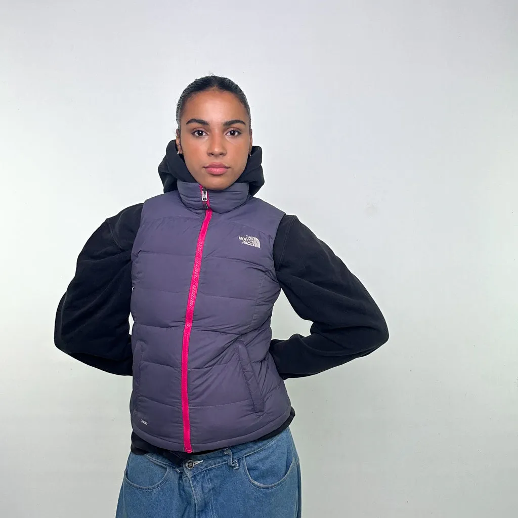 Purple y2ks The North Face Puffer Jacket Coat Gilet (S)