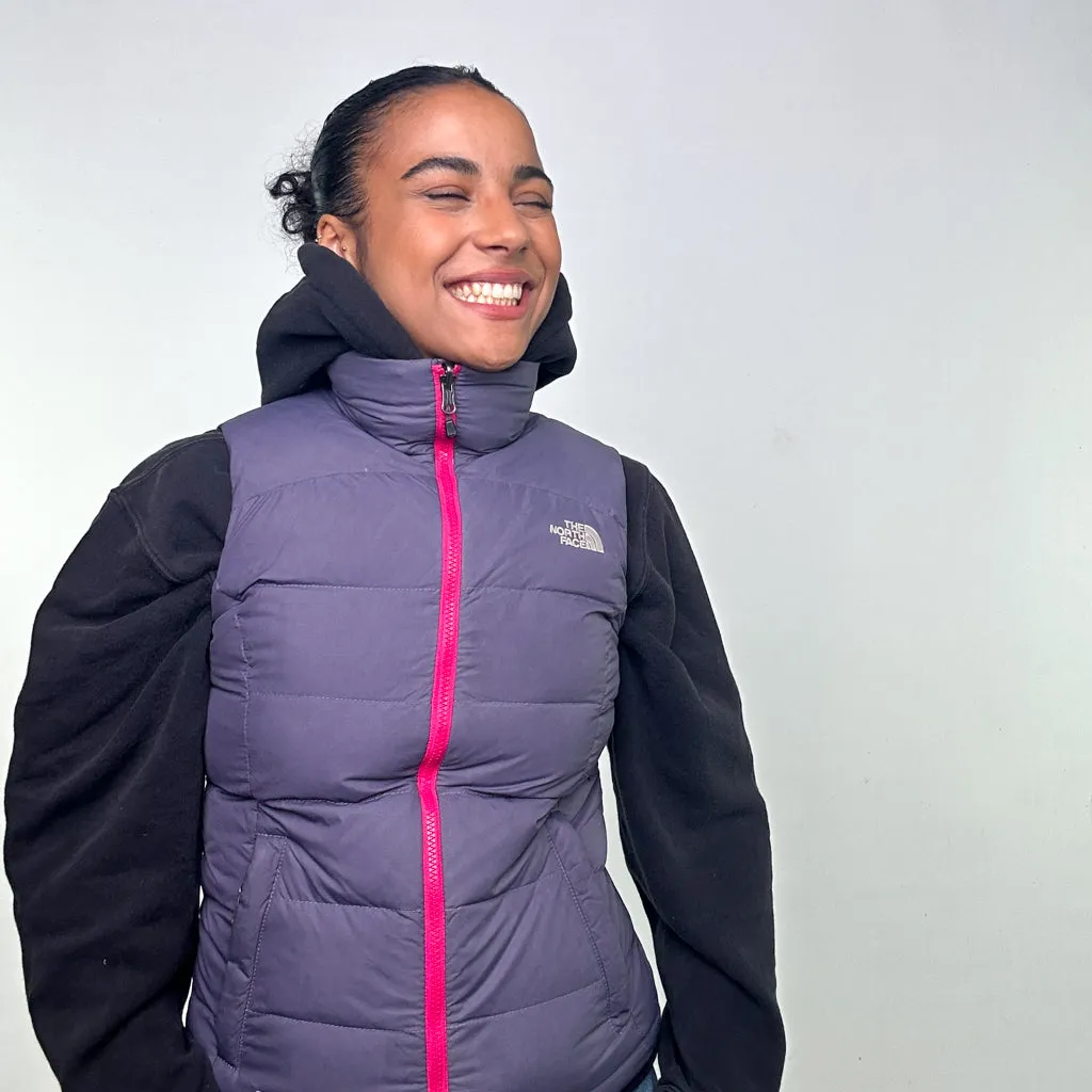 Purple y2ks The North Face Puffer Jacket Coat Gilet (S)