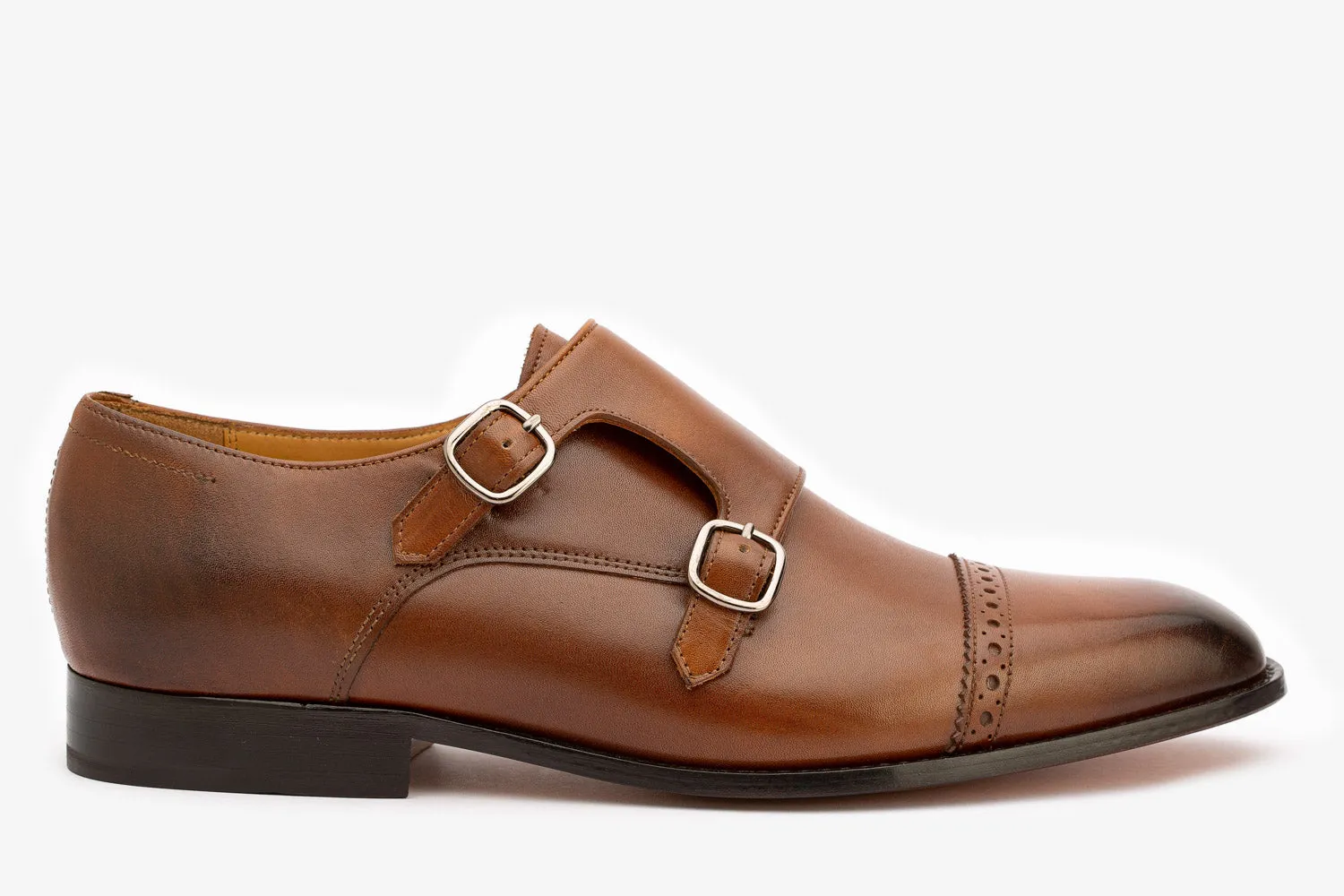 Quarter Brogue Toecap Double Monk