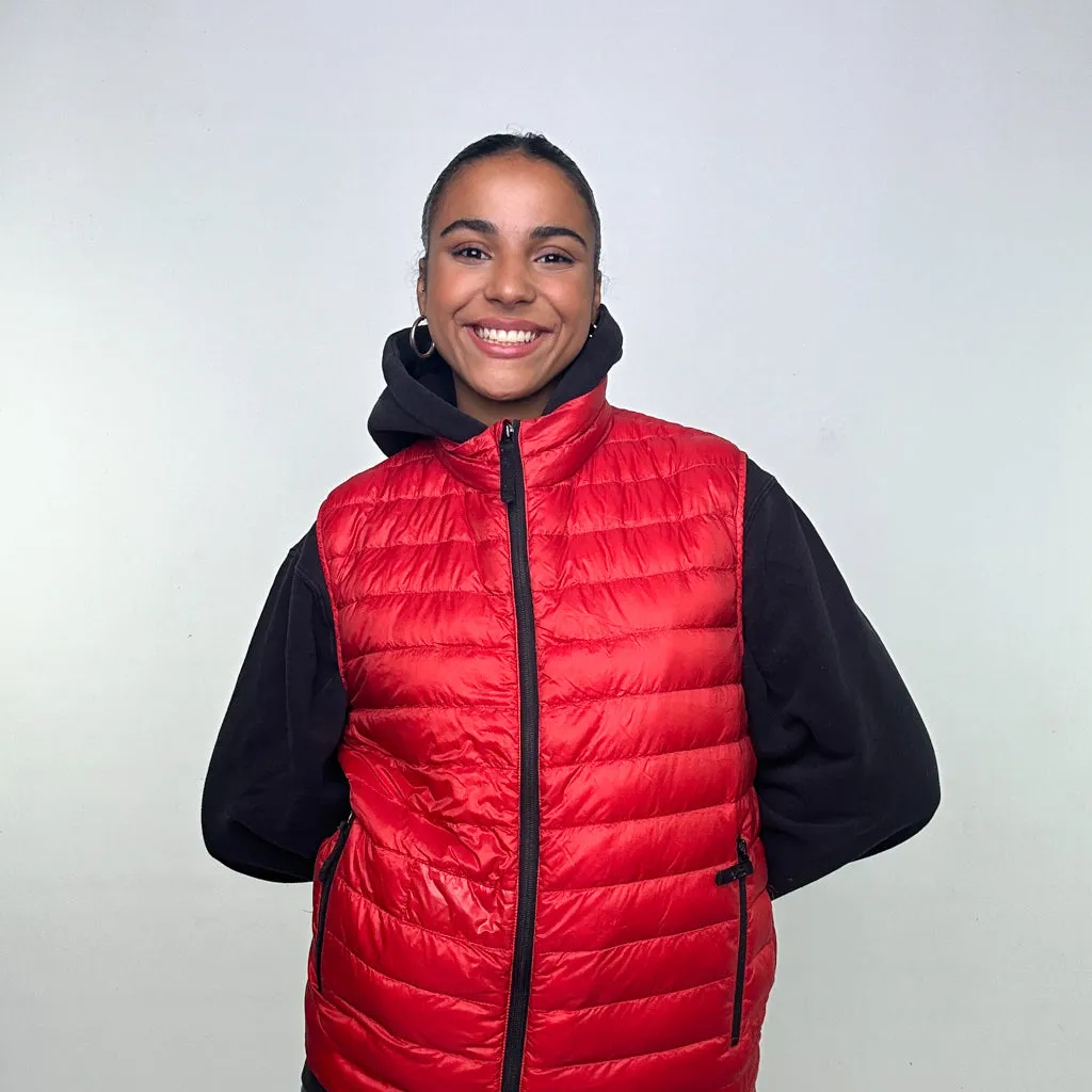 Red y2ks Stone Island Puffer Jacket Coat Gilet (L)