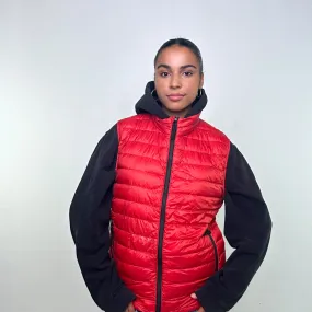 Red y2ks Stone Island Puffer Jacket Coat Gilet (L)