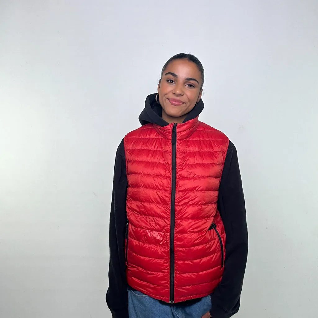 Red y2ks Stone Island Puffer Jacket Coat Gilet (L)