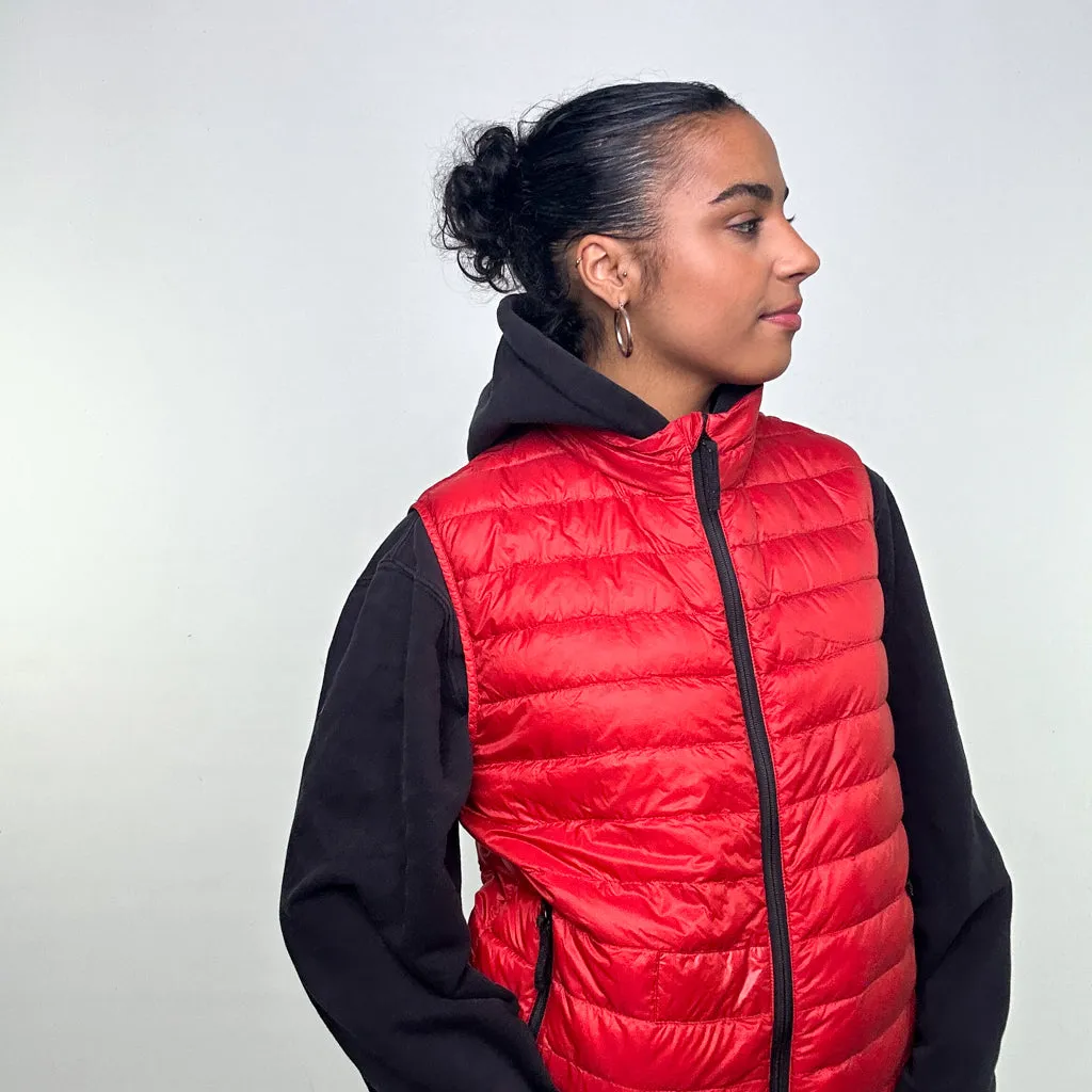 Red y2ks Stone Island Puffer Jacket Coat Gilet (L)