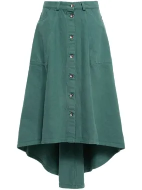 Regain Denim Skirt - Mallard Green