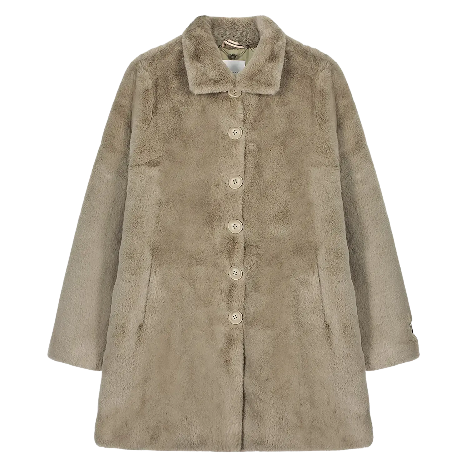 Rino & Pelle Nonna Single Breasted Faux Fur Coat