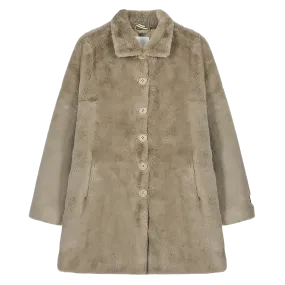 Rino & Pelle Nonna Single Breasted Faux Fur Coat