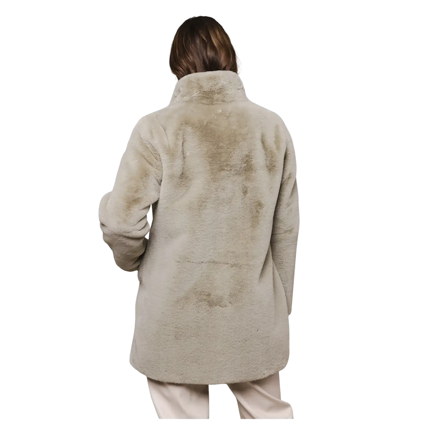 Rino & Pelle Nonna Single Breasted Faux Fur Coat