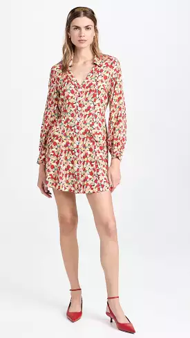 Rixo Olina Dress Spring Tulip Red