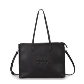 RoccoBarocco 12002 Olivia Shopping Bag Small Borsa Donna in Ecopelle Black