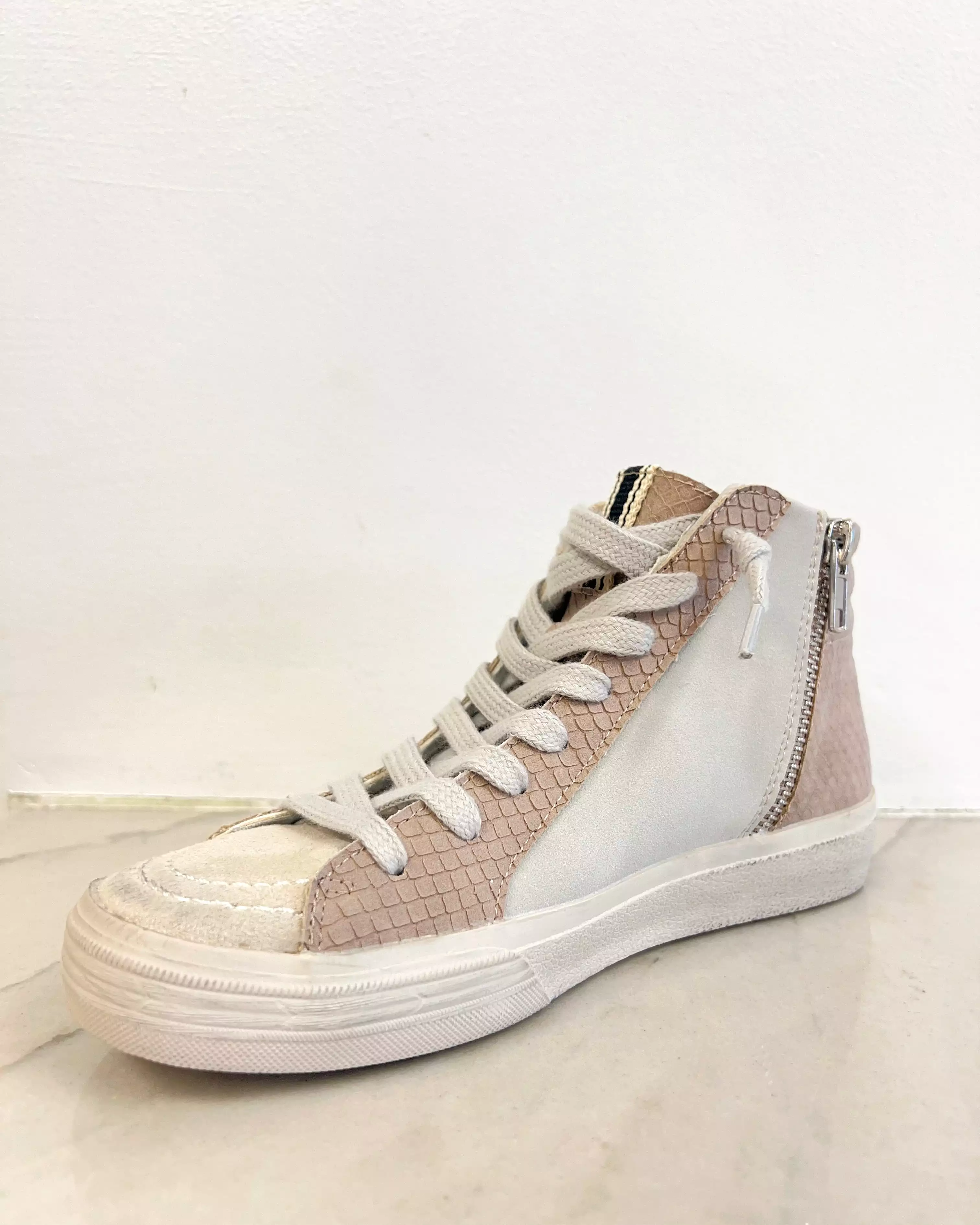 Roxanne Sneaker- Mauve Snake