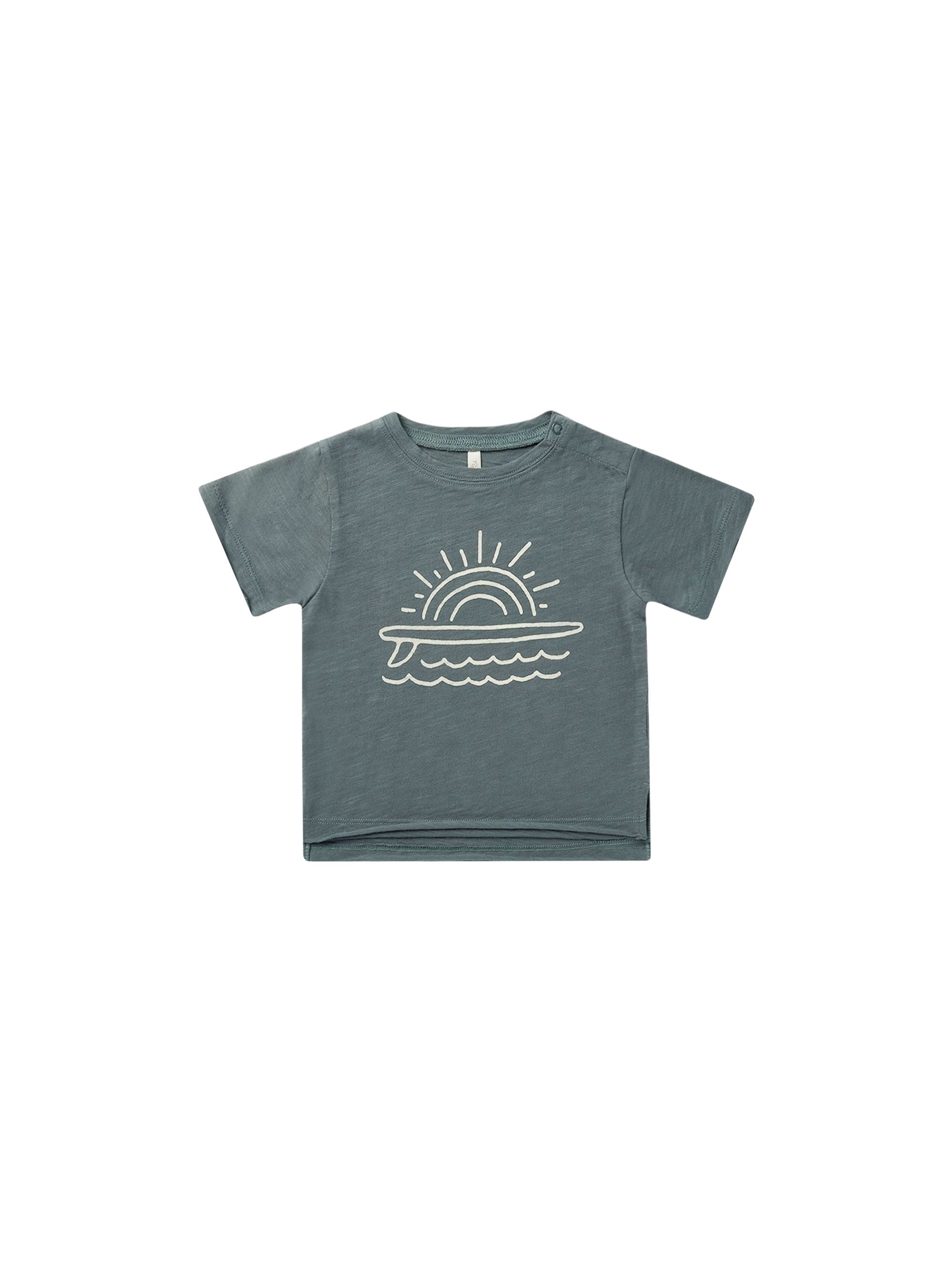 Rylee & Cru - Indigo Raw Edge Tee