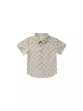 Rylee & Cru - Palm Check Collared Short Sleeve Shirt