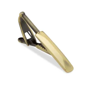 Sachin Brass Cricket Bat Tie Bar