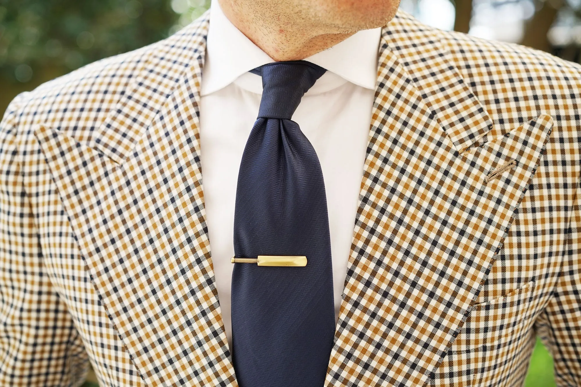 Sachin Brass Cricket Bat Tie Bar