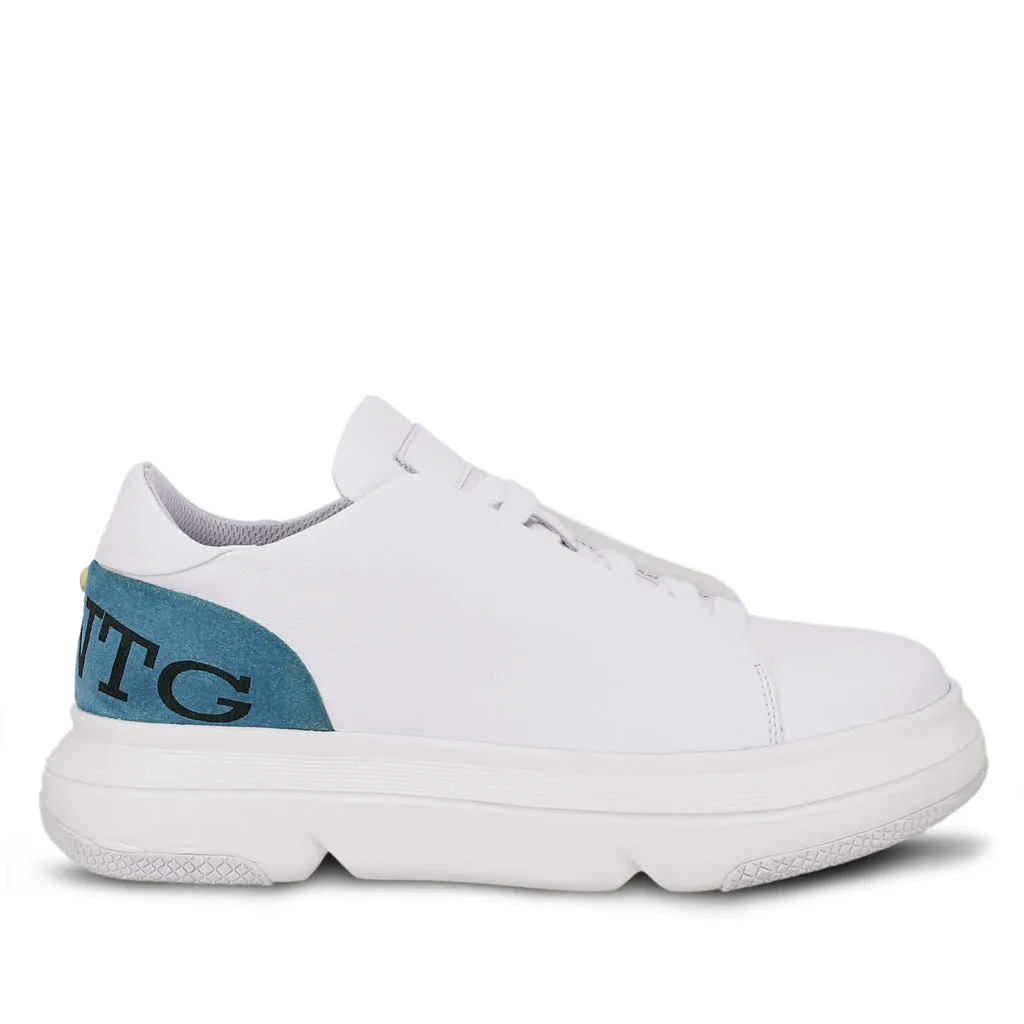 Saint Fiore White Leather Handcrafted Sneakers