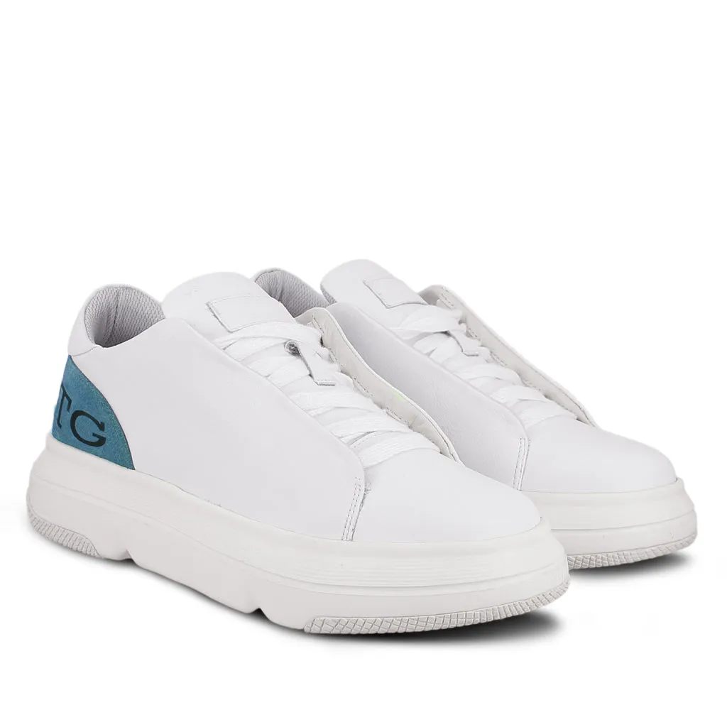 Saint Fiore White Leather Handcrafted Sneakers