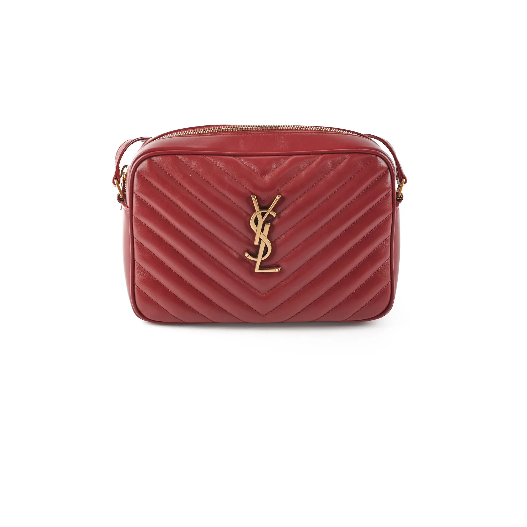 Saint Laurent Lou Camera Bag Burgundy