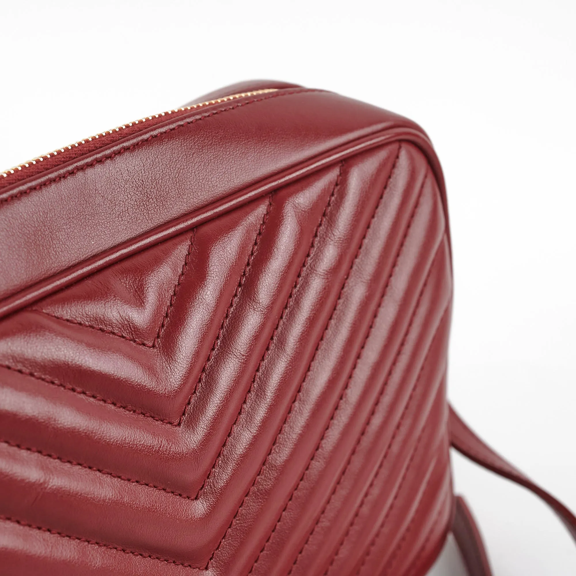 Saint Laurent Lou Camera Bag Burgundy