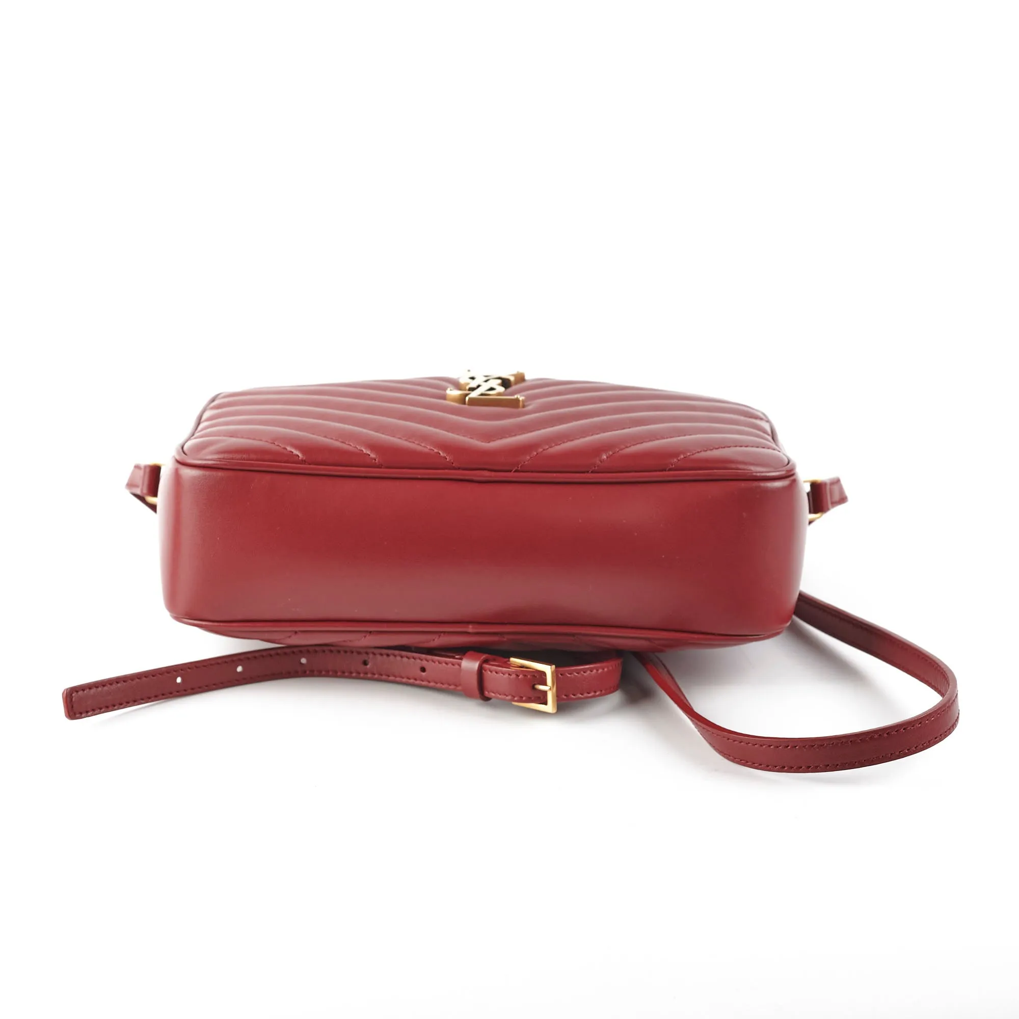 Saint Laurent Lou Camera Bag Burgundy