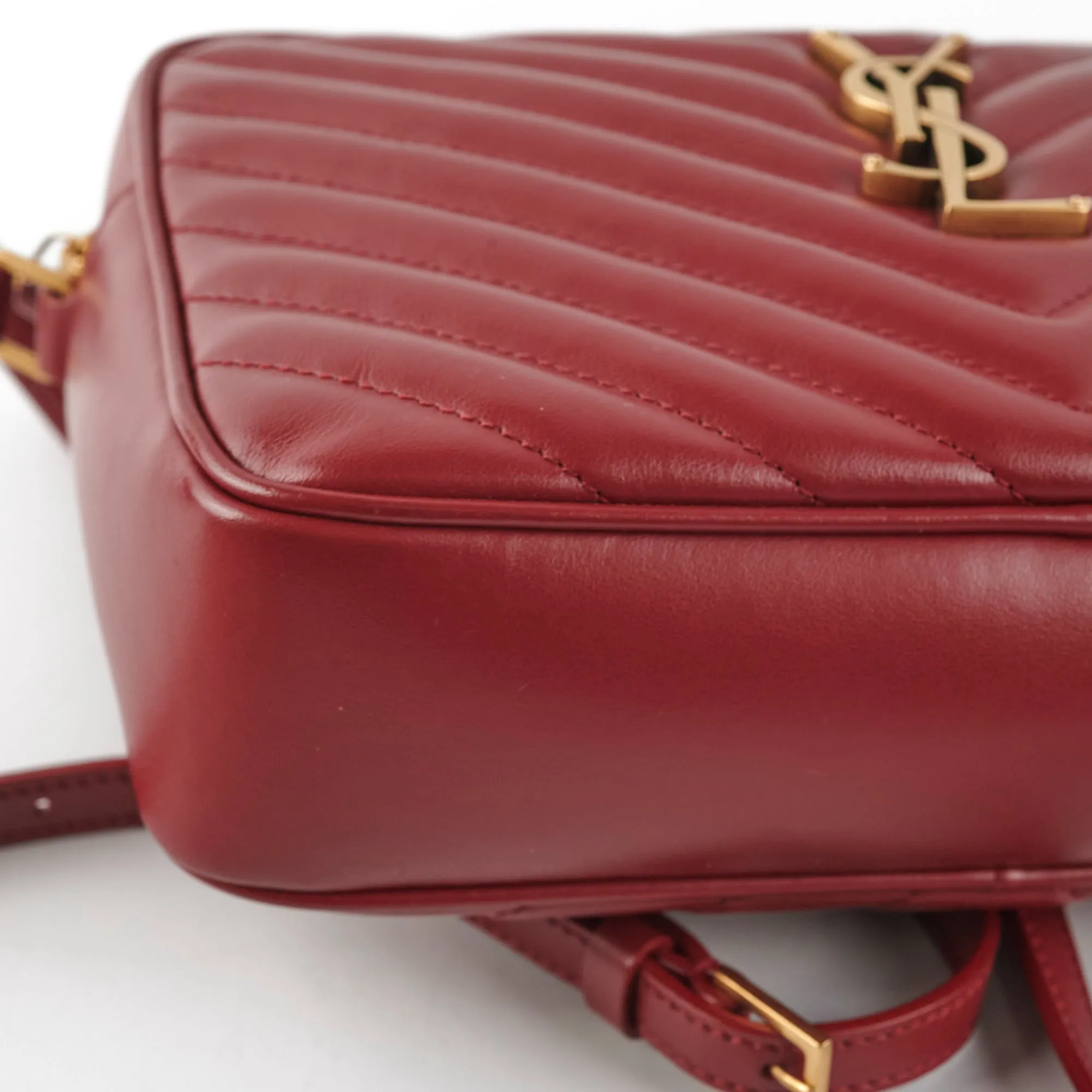 Saint Laurent Lou Camera Bag Burgundy