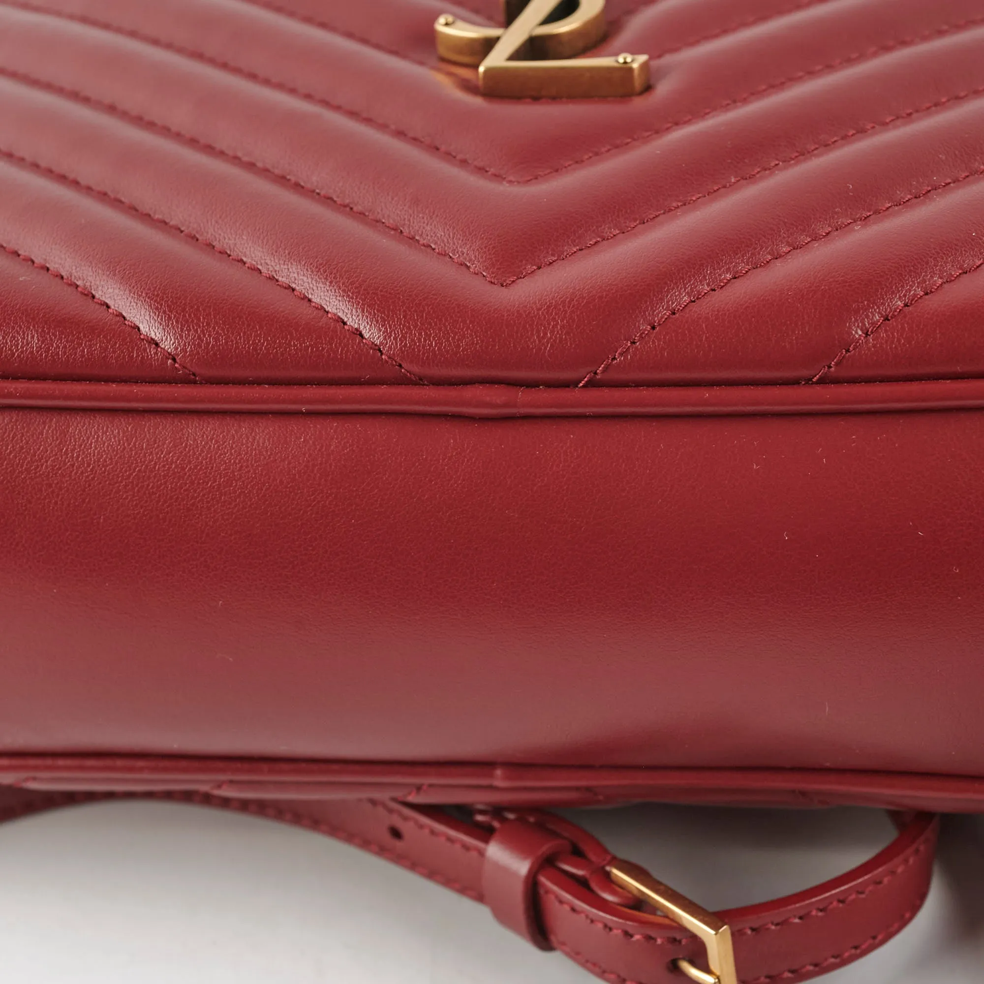 Saint Laurent Lou Camera Bag Burgundy